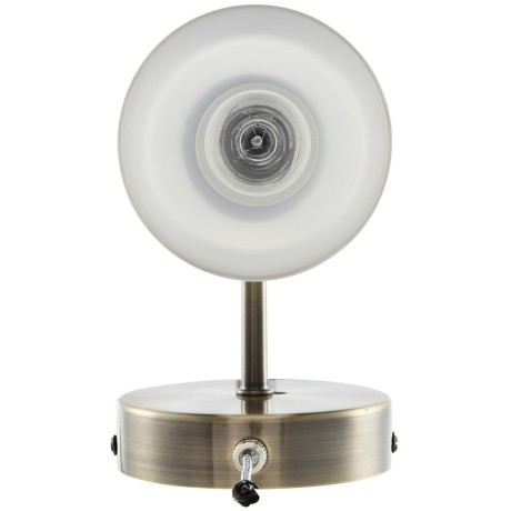 8100/1W COMFI LN25 бронза/белый металл/стекло Бра Е14 1*40W 220V MAVE