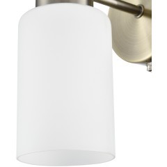 8100/1W COMFI LN25 бронза/белый металл/стекло Бра Е14 1*40W 220V MAVE