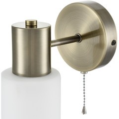 8100/1W COMFI LN25 бронза/белый металл/стекло Бра Е14 1*40W 220V MAVE