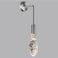 6696/5WL MIDCENT ODL24 Настенный светильник матовый никель/металл/стекло IP20 LED 5W 200Лм 3000K LIA