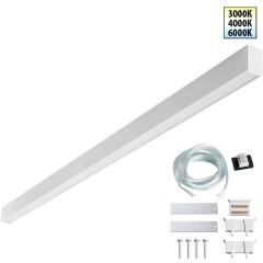 Светильник линейный Novotech  светодиод. с переключ. цв. температуры IP20 LED 40W 220-240V 3000К\4000К\6000К FATTO 359604