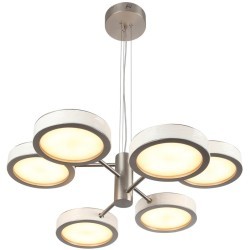 5451/99L L-VISION ODL_EX26 белый/никель/металл/керамика/акрил Люстра LED 99W 2000К/3000K/4000K Rivera