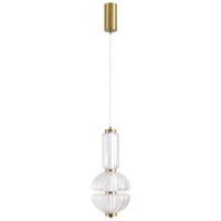 8325/28L Светодиодный подвесной светильник с прозрачным плафоном и бронзовым основанием 13Вт 617Лм 4000K CRI80 220V LUMION TAISHA