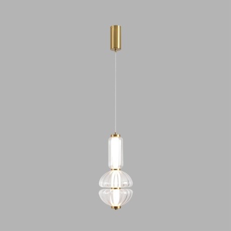 8325/28L Светодиодный подвесной светильник с прозрачным плафоном и бронзовым основанием 13Вт 617Лм 4000K CRI80 220V LUMION TAISHA