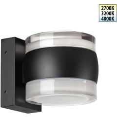 Уличный настенный светильник с переключателем цветовой температуры и влагозащитой IP65 Novotech LED 16W 100-240V 2700К/3200К/4000К ESTIMA 359720