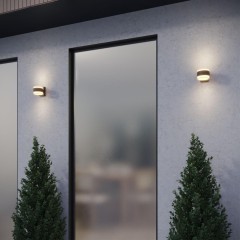 Уличный настенный светильник с переключателем цветовой температуры и влагозащитой IP65 Novotech LED 16W 100-240V 2700К/3200К/4000К ESTIMA 359720