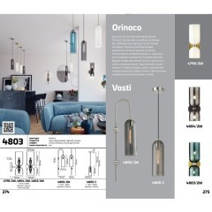 Подвесной светильник цилиндр Odeon Light 4805/1 VOSTI под лампу 1xE14 1*60W