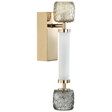 5426/13WL L-VISION ODL_EX24 21 золотой/белый/дымчатый/коньячный/металл/стекло/акрил Бра LED 13W 3000K KLIFF