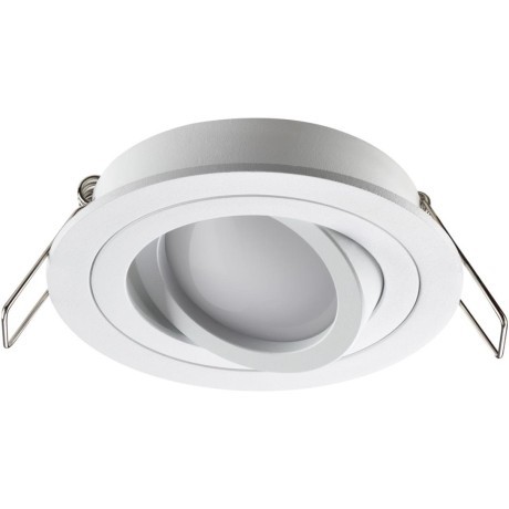 371017 Белый круглый встраиваемый светильник 92мм с поворотной лампой GU10 50W 220-240V IP20 Novotech MORUS