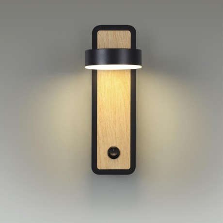 5631/5WL LEDIO LN23 036 чёрный, под дерево Бра LED 5W 3000K 230Лм 220V LELAND