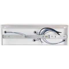 8328/4W Настенный текстильный светильник с серым плафоном, под 4 лампы E14 макс 40Вт 220V LUMION GOFERA