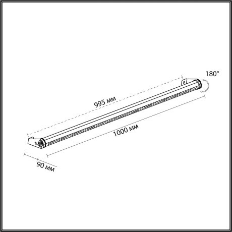Фасадный поворотный на 180° светильник IP65 LED 12W 3000K Odeon Light GRAZE 7040/22WL
