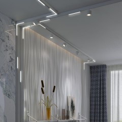 359503 Трековый светодиодный TUYA SMART светильник Novotech Flum CRI90+ 3000-6500К 1920Лм 100° 24W Bluetooth Wi-Fi Алиса