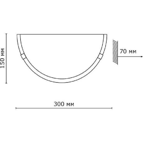 Бра Sonex 053 золото DUNA под лампу 1xE27 100W