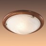 Светильник стекло/белое/темный орех E27 2*100Вт D460 Sonex LUFE WOOD 236