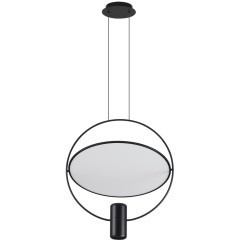 7029/2L HIGHTECH ODL25  черный/бел матовый металл/акрил Подвесной светильник черный  поворотный 150°  IP20 LED GU10 2*7W ORBITE