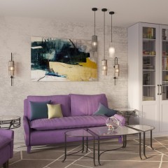 Подвесной светильник с 1 плафоном Odeon Light 5017/1 Pimpa под лампу 1xE14 40W