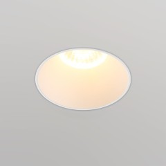 370995 Белый встраиваемый безрамочный круглый спот для ГКЛ потолков (с механизмом Click Clack) лампа GU10 Novotech NIMBUS WIR