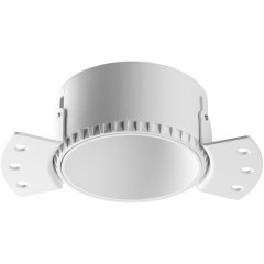 370995 Белый встраиваемый безрамочный круглый спот для ГКЛ потолков (с механизмом Click Clack) лампа GU10 Novotech NIMBUS WIR