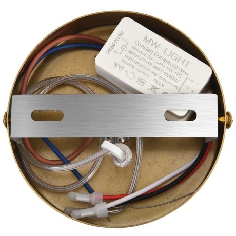 8369/15L Подвесной светодиодный светильник с белым плафоном и латунным основанием 15Вт 890Лм 3000К 220V LUMION LIALDA