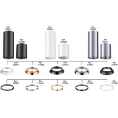 370544 KONST NT19 147 медь Внешнее декоративное кольцо к артикулам 370529 - 370534 UNITE