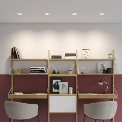 371001 Квадратный белый встраиваемый спот с антибликовым фильтром под лампу GU10 Novotech MORUS WIR