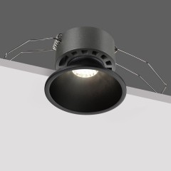 359849 Черный встраиваемый светильник с перекл. цветовой темп. и антибликовым фильтром 7Вт 565Лм 2700;3200;4000К UGR19 CRI90 36° IP20 Novotech NOVA