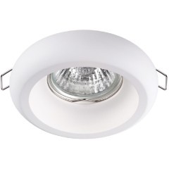 Гипсовый светильник под покраску Novotech 370494 YESO под лампу 1xGU10 50W