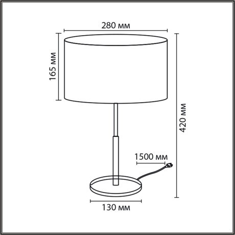 8358/1T Настольная лампа Lumion CLASSI E27 60W 220V IRISA