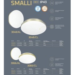 Настенно-потолочный светильник Sonex 3066/AL SMALLI IP43 светодиодный LED 12W
