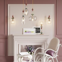 Подвесной светильник с 1 плафоном Odeon Light 4855/1 BIZET под лампу 1xE14 1*40W