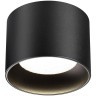 371010 Черный круглый накладной светильник с лампой GX53 макс 12Вт и антибликовым фильтом Novotech GEMINI