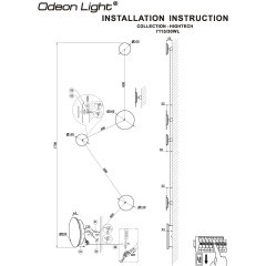 7115/30WL Настенный светильник Odeon Light HIGHTECH IP20 LED 30W Ra90 1350Лм 3000K 220-240V GALAXY (ВМЕСТО 4211/38WL)