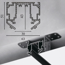 В гарпунные натяжные потолки (ПВХ)